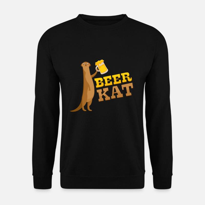 Erdmännchen Bier - Unisex Pullover - Schwarz