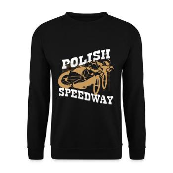 Speedway Polen - Unisex Pullover - Schwarz - Vorne - Alina (178cm) & Michal (187cm)