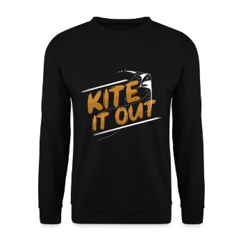 kite - Unisex Sweatshirt - black - Front - Alina (178cm) & Michal (187cm)