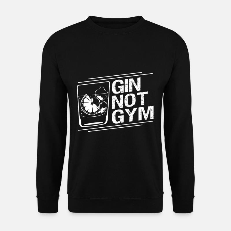 Gin et pas Gym - Sweat-shirt Unisexe - noir