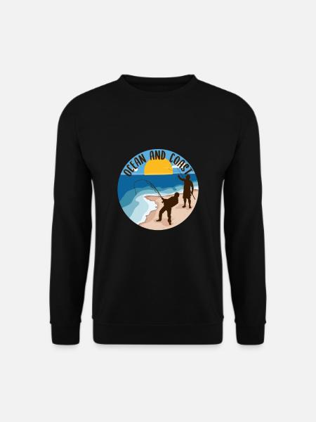 Sea fishing - Unisex Sweatshirt - black