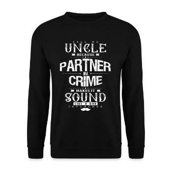 Uncle - Unisex Sweatshirt - black - Front - Alina (178cm) & Michal (187cm)