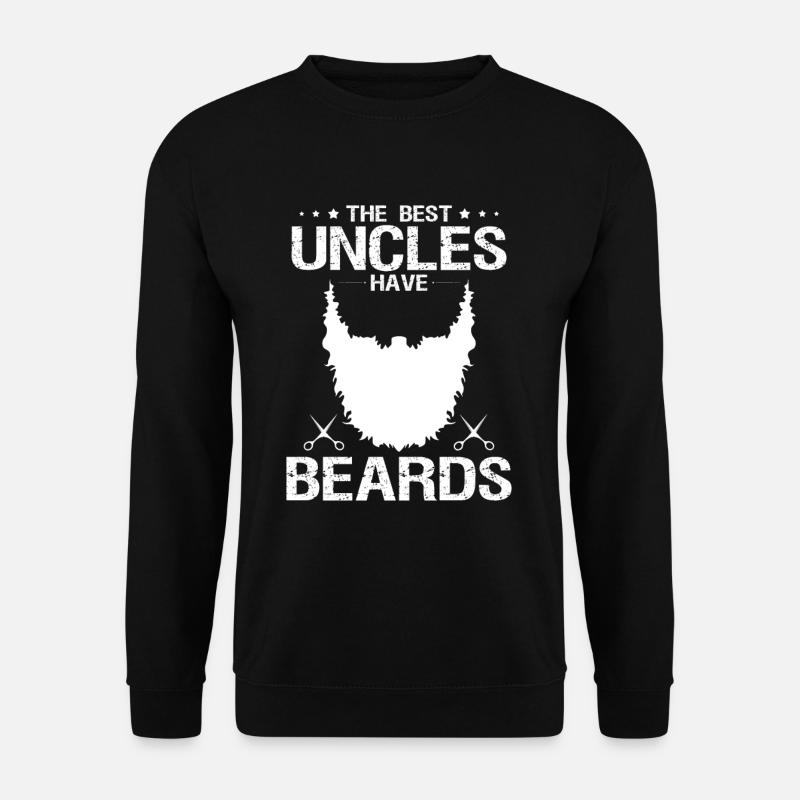 Oncle avec une barbe - Sweat-shirt Unisexe - noir