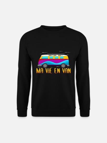 Ma vie dans le van - Sweat-shirt Unisexe - noir