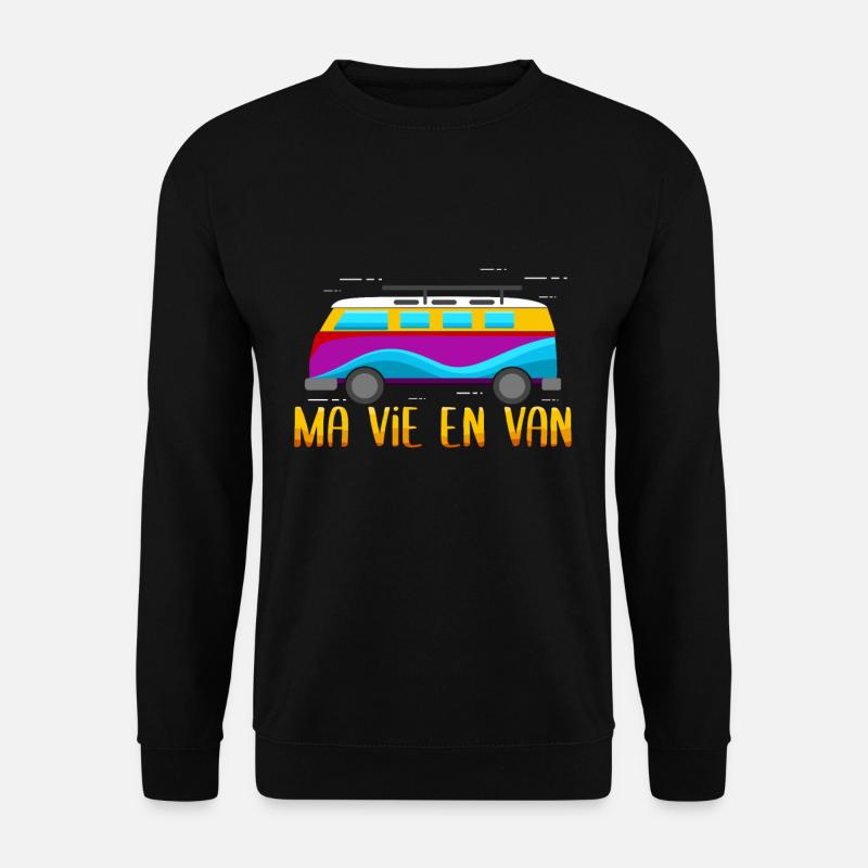 Mein Leben im Van - Unisex Pullover - Schwarz