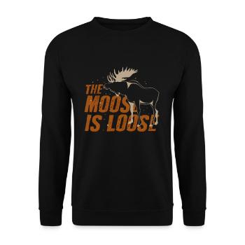 elks - Unisex Sweatshirt - black - Front - Alina (178cm) & Michal (187cm)