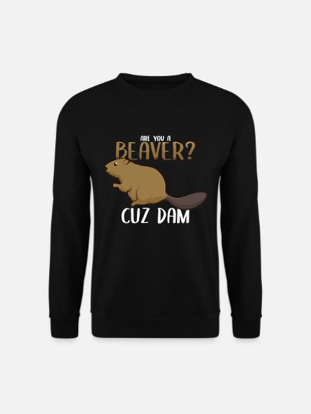 Bist du ein Biber? - Unisex Pullover - Schwarz