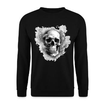 Monster Ungeheuer Dämon Teufel Vampir Guhl Zombie - Unisex Pullover - Schwarz - Vorne - Alina (178cm) & Michal (187cm)