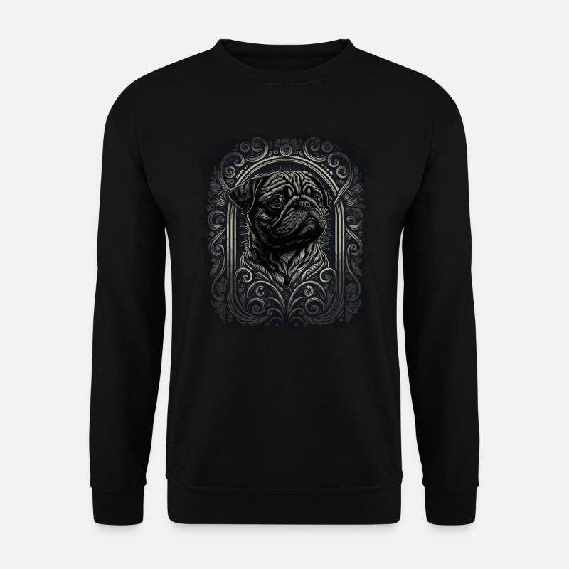 Little Pug - Unisex Sweatshirt - black