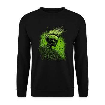 Horreur Punk Zombie Mohawk - Sweat-shirt Unisexe - noir - Devant - Alina (178cm) & Michal (187cm)