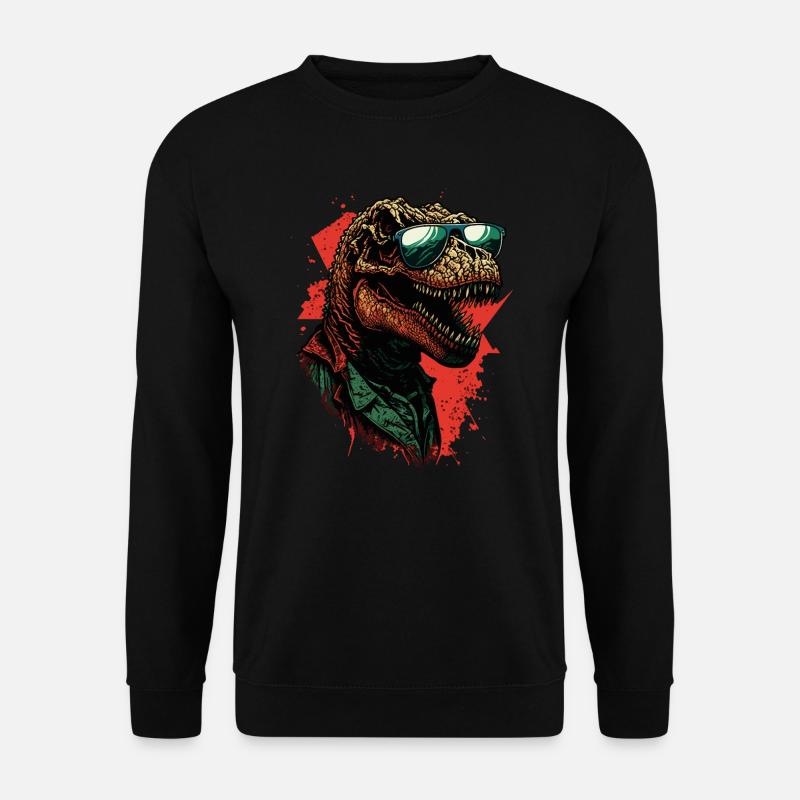 Dinosaure T-Rex cool - Sweat-shirt Unisexe - noir