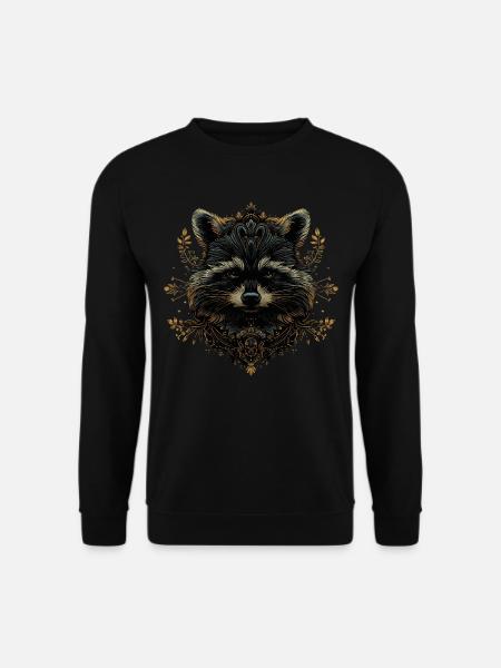 Waschbärkunst - Unisex Pullover - Schwarz