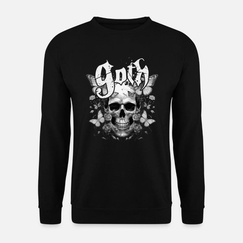 Goth Skull - Unisex Sweatshirt - black