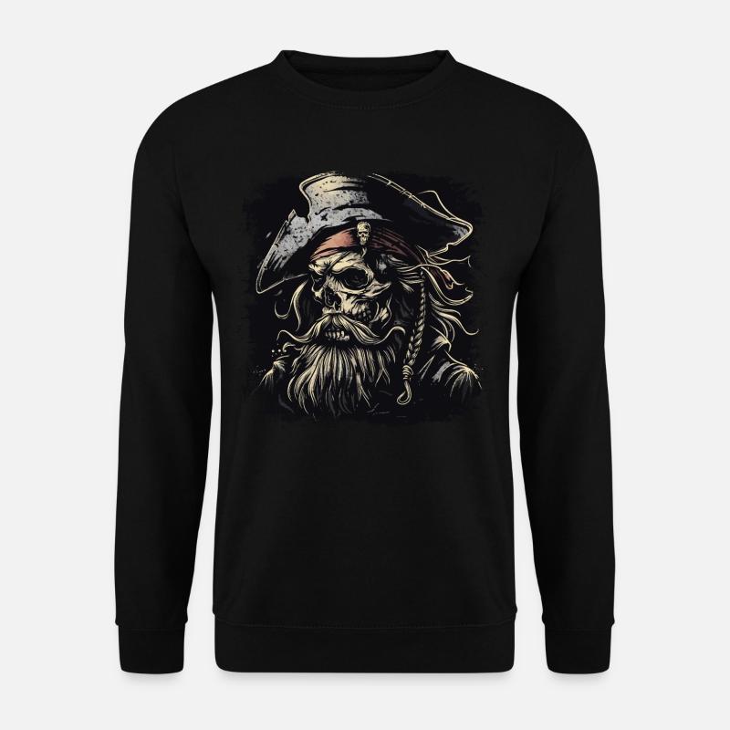 Pirate Skull - Unisex Sweatshirt - black