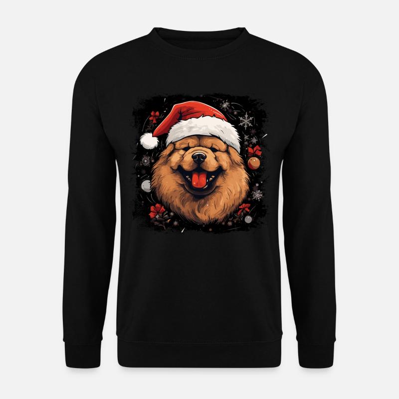 Chow Chow santa - Unisex Sweatshirt - black