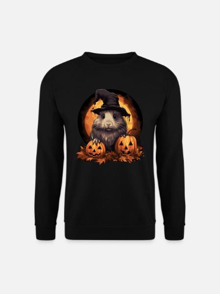 Halloween Meerschweinchen - Unisex Pullover - Schwarz