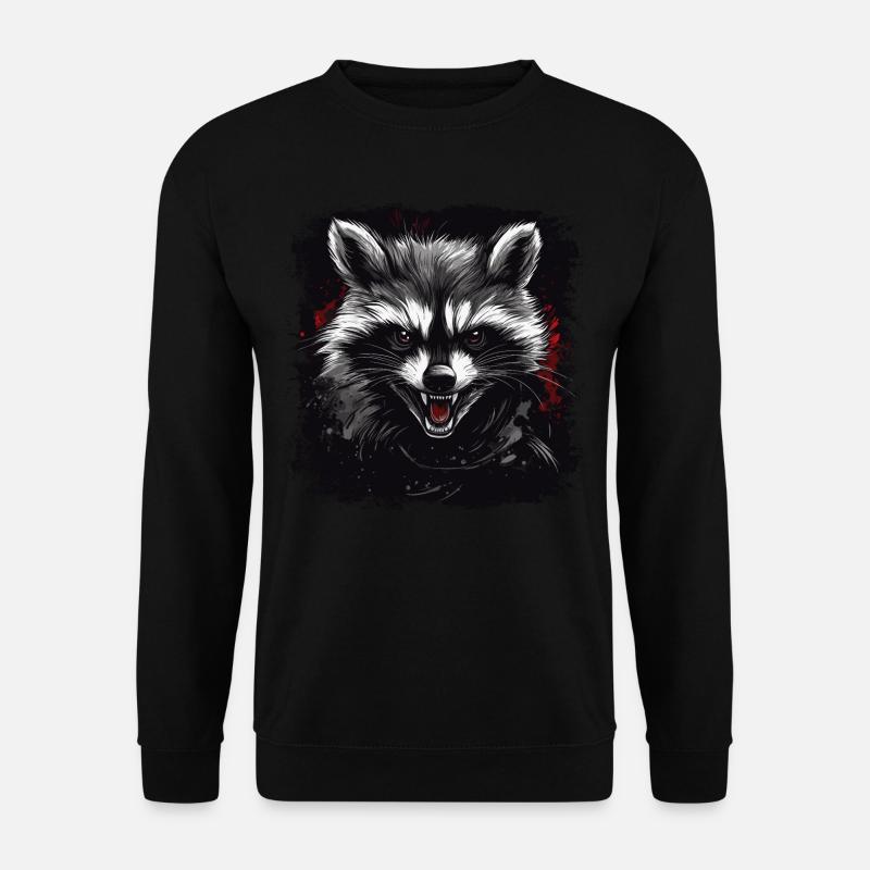 raton laveur en colère - Sweat-shirt Unisexe - noir
