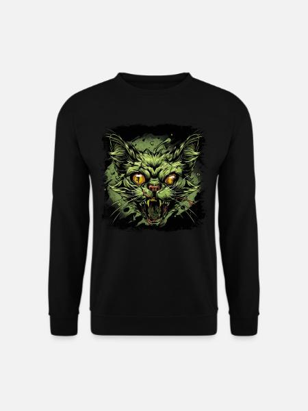 Zombie Cat - Unisex Sweatshirt - black