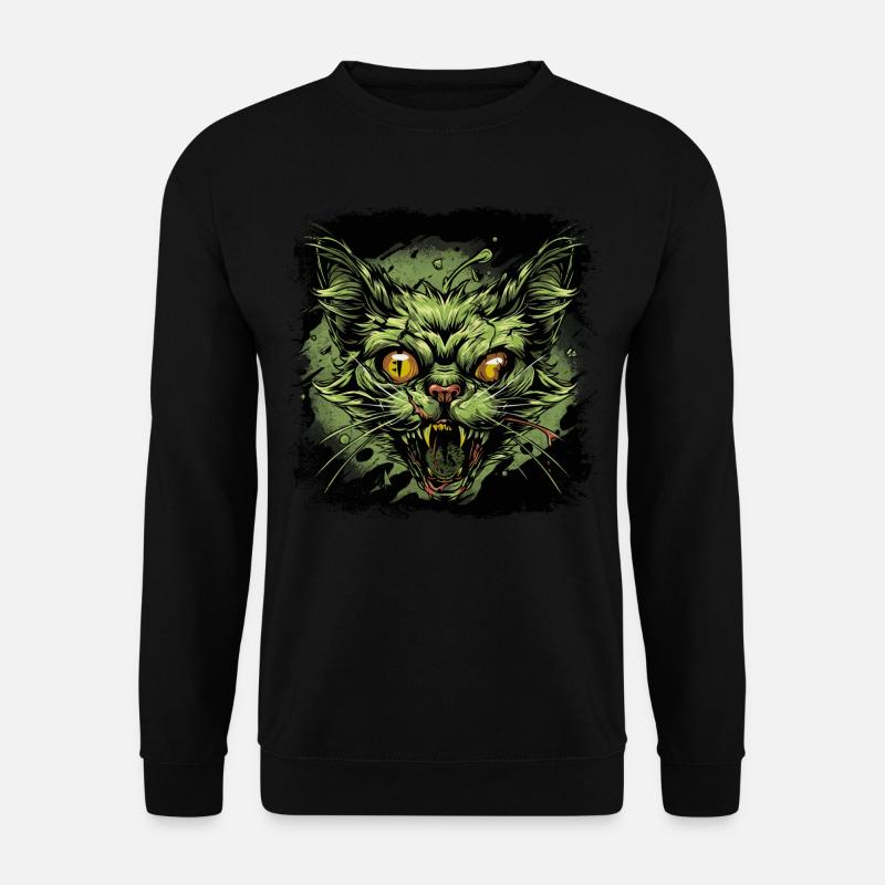 Zombie Cat - Unisex Sweatshirt - black