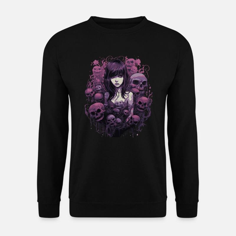 Emo Horrorpunk Mädchen - Unisex Pullover - Schwarz