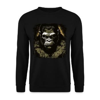 Gorilla - Unisex Pullover - Schwarz - Vorne - Alina (178cm) & Michal (187cm)