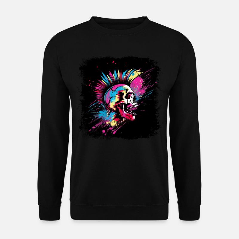 Punk Zombie Mohawk - Unisex Sweatshirt - black