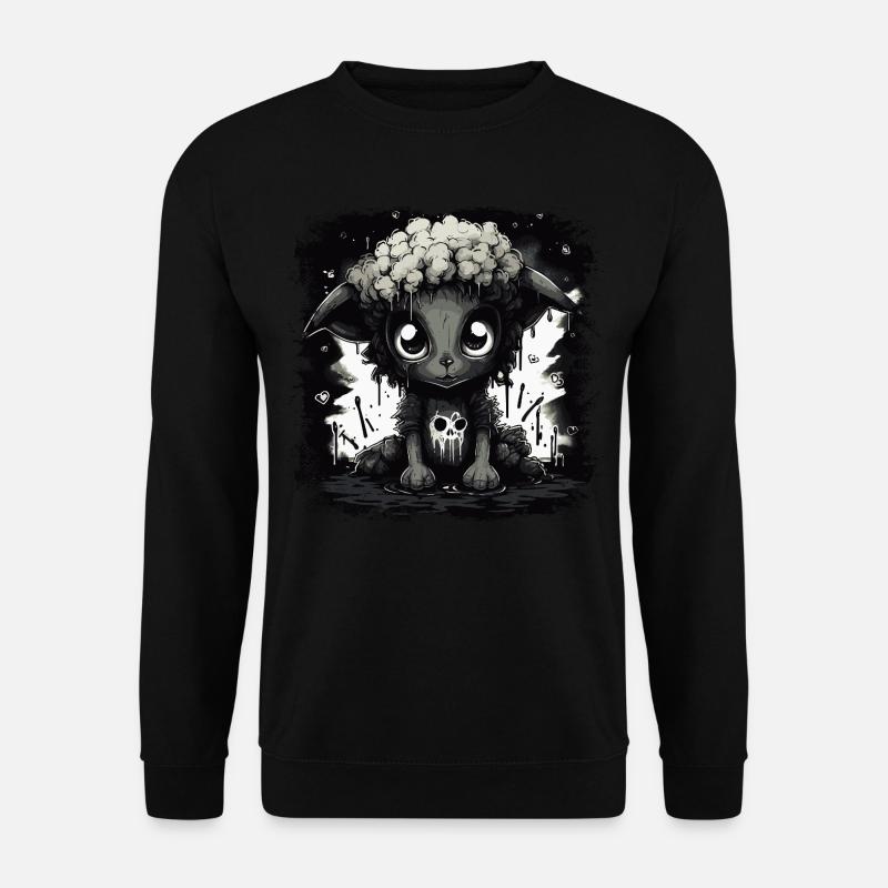 Cute Black Gothic Sheep - Unisex Sweatshirt - black