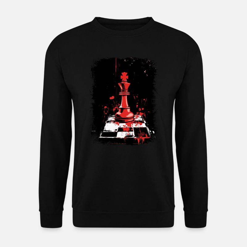 Pièce d’échecs roi - Sweat-shirt Unisexe - noir
