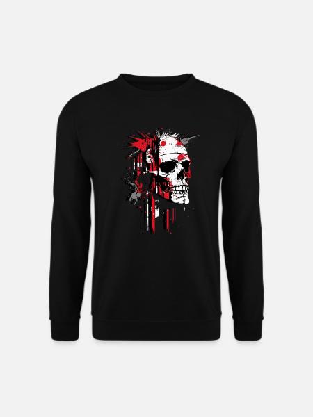 Crâne abstrait - Sweat-shirt Unisexe - noir