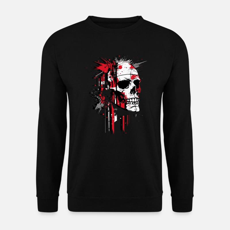 Abstract Skull - Unisex Sweatshirt - black