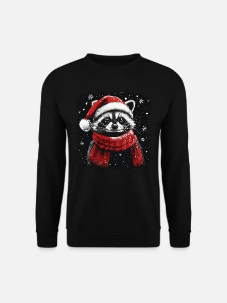 raton laveur de Noël - Sweat-shirt Unisexe - noir