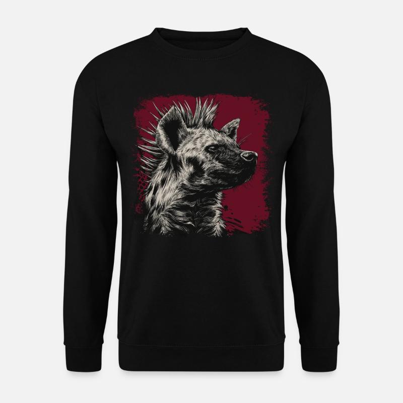 Punk Rock Hyena - Unisex Sweatshirt - black