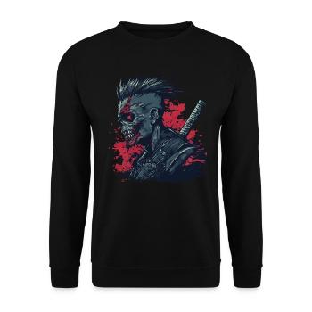 Zombie Ninja Punk - Sweat-shirt Unisexe - noir - Devant - Alina (178cm) & Michal (187cm)