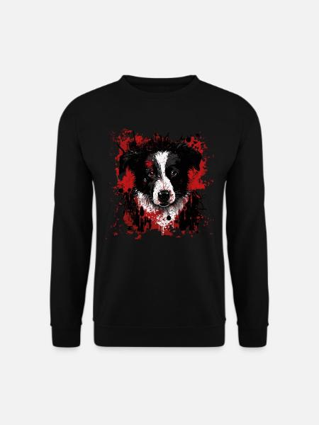 Border Collie Puppy - Unisex Sweatshirt - black