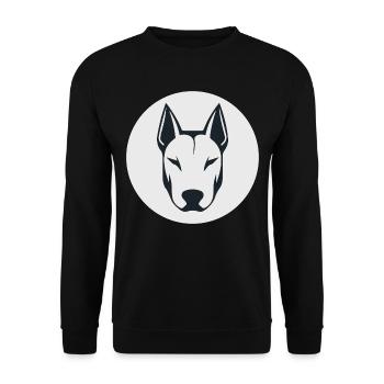 Bullterrier - Unisex Pullover - Schwarz - Vorne - Alina (178cm) & Michal (187cm)