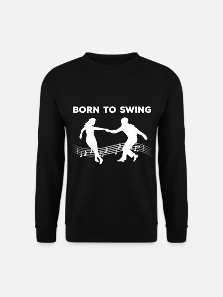 Geboren für Swing Tanz - Unisex Pullover - Schwarz