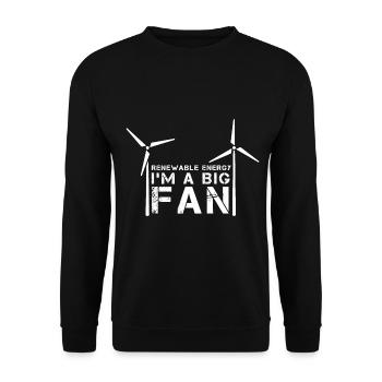 Les énergies renouvelables - Sweat-shirt Unisexe - noir - Devant - Alina (178cm) & Michal (187cm)
