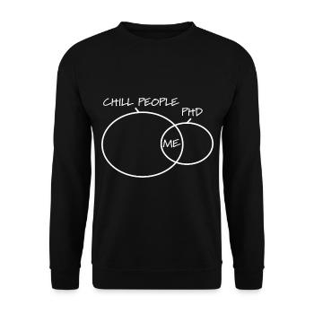 Doctoral student doctor - Unisex Sweatshirt - black - Front - Alina (178cm) & Michal (187cm)