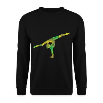 Gymnastik Turnen - Unisex Pullover - Schwarz - Vorne - Alina (178cm) & Michal (187cm)