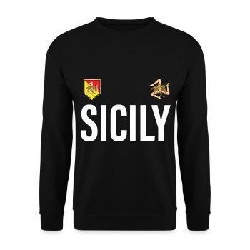 Sicily Jersey 01 - Unisex Sweatshirt - black - Front - Alina (178cm) & Michal (187cm)