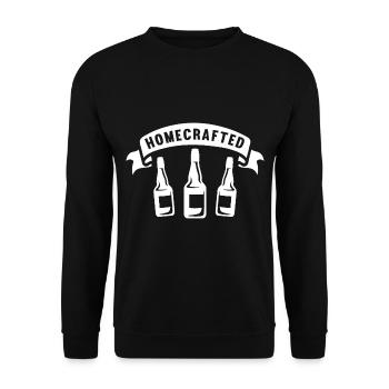 Homemade beer - Unisex Sweatshirt - black - Front - Alina (178cm) & Michal (187cm)