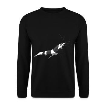 Bumblebee shrimp - Unisex Sweatshirt - black - Front - Alina (178cm) & Michal (187cm)