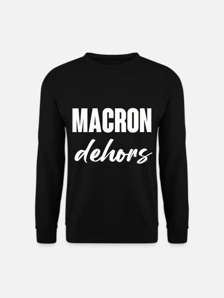 Macron out - Unisex Sweatshirt - black