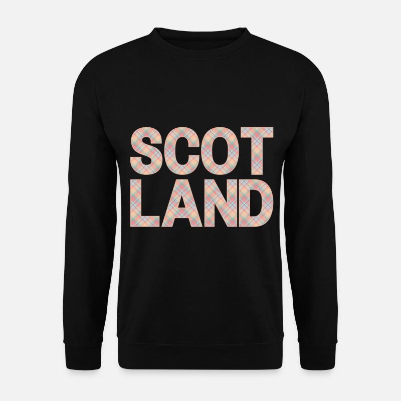 Schottland Tartan Schriftzug Dudelsack Highlands - Unisex Pullover - Schwarz