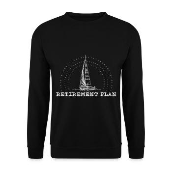 Pensioners sailing - Unisex Sweatshirt - black - Front - Alina (178cm) & Michal (187cm)
