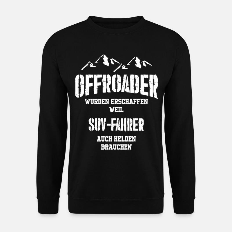 OFFROAD Geländewagen 4x4 - Unisex Pullover - Schwarz