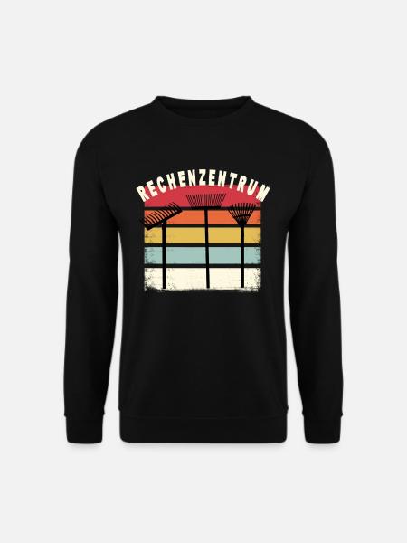 Wortspiel Rechenzentrum im Garten - Unisex Pullover - Schwarz