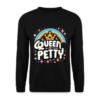 Queen Of Petty 5 - Unisex Pullover - Schwarz - Vorne - Alina (178cm) & Michal (187cm)