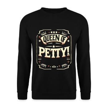 Queen Of Petty 7 - Unisex Pullover - Schwarz - Vorne - Alina (178cm) & Michal (187cm)