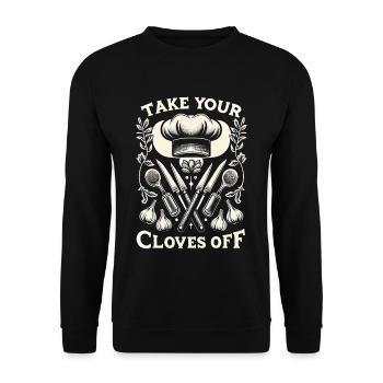 Take Your Cloves Off 5 - Unisex Pullover - Schwarz - Vorne - Alina (178cm) & Michal (187cm)